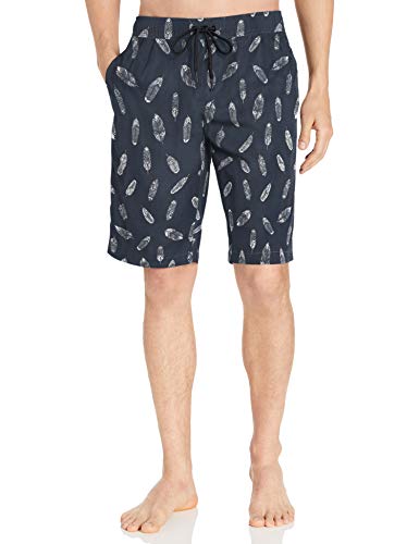 Photo 1 of Amazon Brand - Goodthreads Men's 11" Inseam Swim Trunk, Navy Feather Print, XXX-Large
