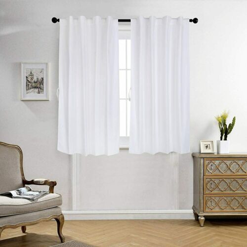 Photo 1 of 5'2" x 4'4" white curtains set of 2