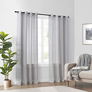 Photo 1 of 8' x 4' clear living room curtains grey