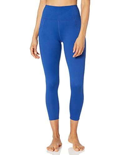 Photo 1 of Core 10 Women's All Day Comfort High-Waist Side-Pocket 7/8 Crop Yoga Legging, Bright Blue, X-Small
