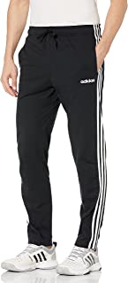 Photo 1 of Adidas Essentials Men's 3-Stripes Tapered Open Hem Pants, Black/White, 3X-Large
