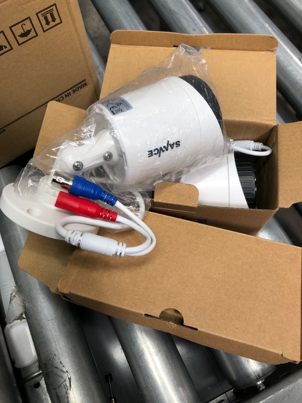 Photo 2 of SANNCE 2 Pack 1080P Full Colorful Night Vision CCTV Camera, 2.0MP HD-TVI Wide Angle Bullet Security Camera with 2 Warm Lights Built-in, Indoor and Outdoor Use, 100ft Clear Full Color Night Vision
