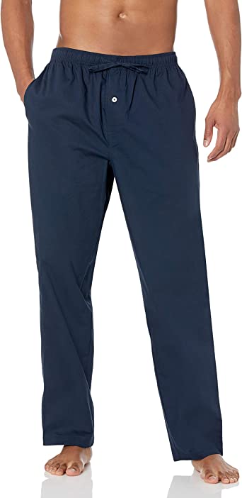 Photo 1 of Amazon Essentials Men's Straight-Fit Woven Pajama Pant (SIZE L)
