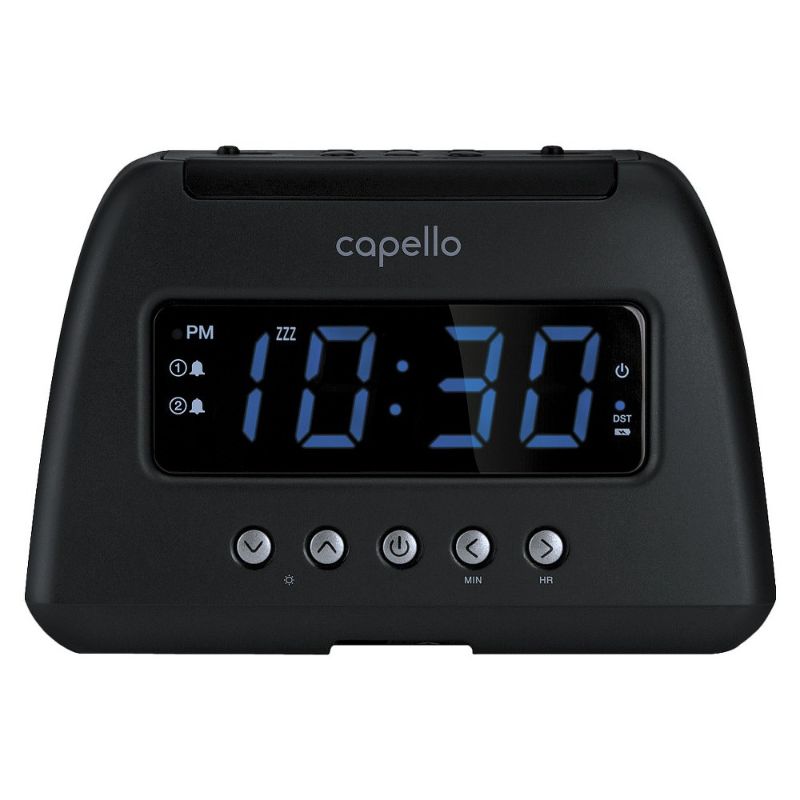 Photo 1 of Capello AM/FM Radio Alarm Clock - Black (CR21)
