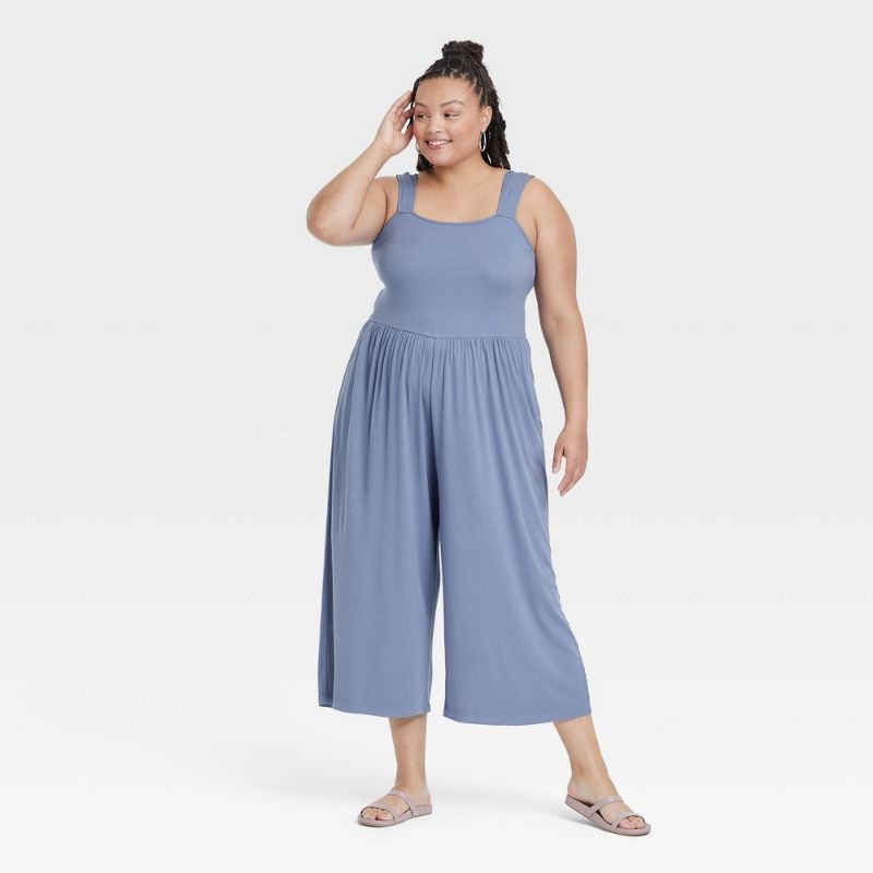 Photo 1 of 1x -Women's Plus Size Sleeveless Knit Jumpsuit - Ava & Viv™
