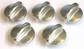 Photo 1 of (RB) WB03K10303 Range Cooktop Control Knob Chrome (5 pack) for GE AP4980246 PS3486484
