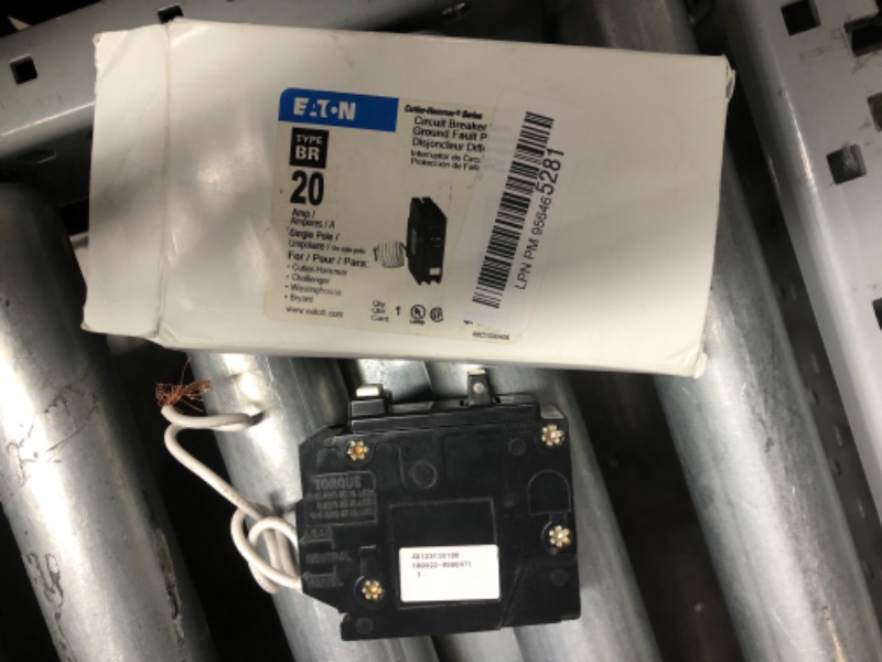 Photo 2 of Eaton Corporation GFCB115CS Single Pole Ground Fault Interrupter Circuit Breaker, 120V, 20-Amp