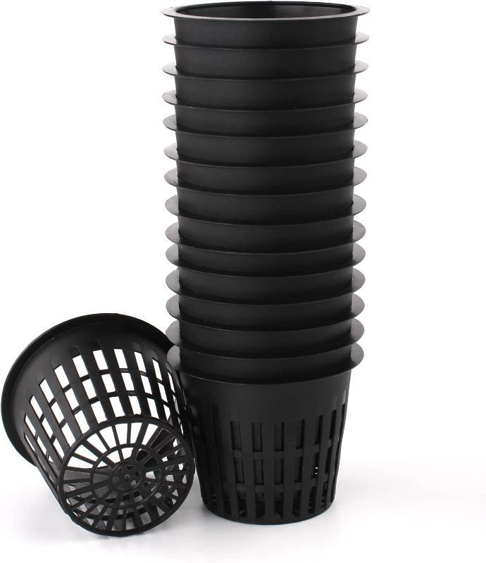 Photo 1 of HAZOULEN Garden Plastic Net Cups Pots Fits in 3 Inch Holes for Hydroponics, Set of 23
