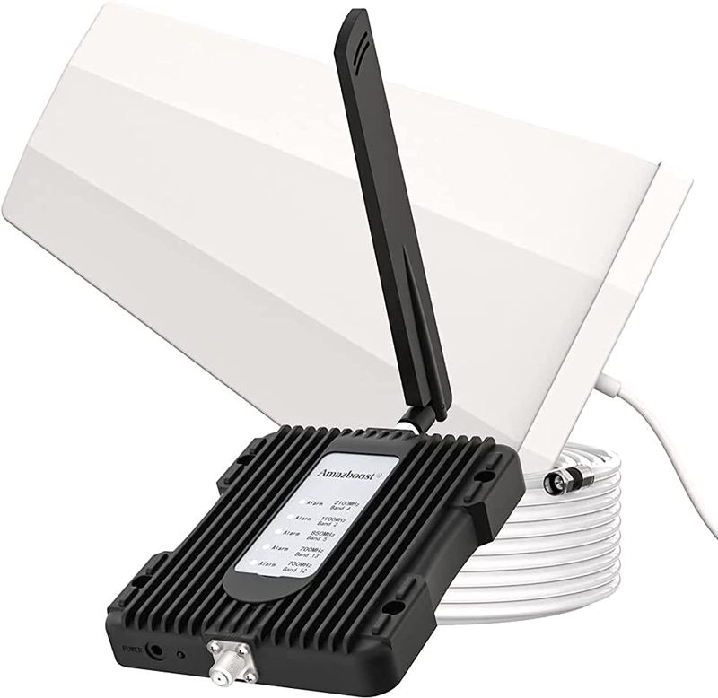 Photo 1 of Amazboost Cell Phone Booster for Home - up to 2,500 sq ft, 5G 4G 3G LTE Cell Booster, 5 Band Cell Phone Signal Booster for All U.S. Carriers - Verizon, AT&T, T-Mobile, Sprint & More- FCC Approved
