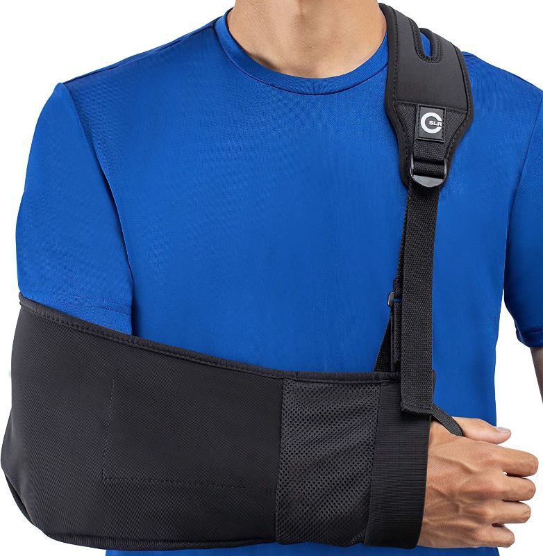 Photo 1 of Medical Arm Sling with Split Strap Technology, Ergonomic Design by Custom SLR, Healjoy
