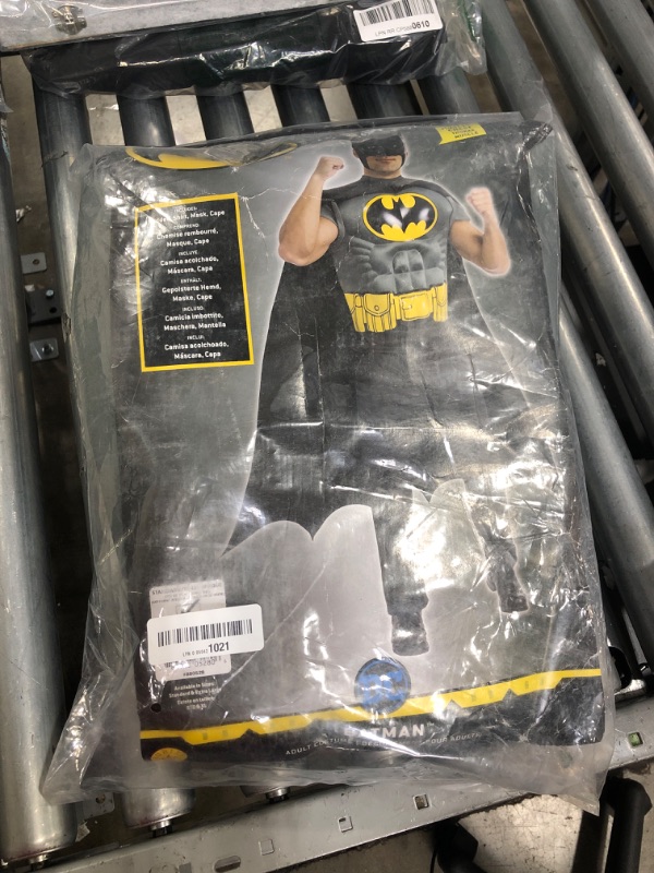 Photo 2 of Batman Muscle Shirt with Cape Adult Halloween Accessory