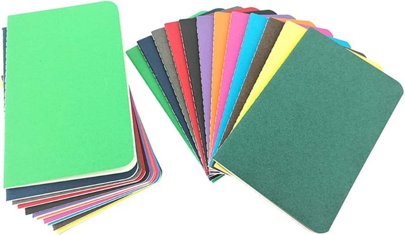 Photo 1 of 22 AL9IMITOPIA Pocket Notebook Set,Thread-bound Mini Portable Journal Steno Diary Memo Pad