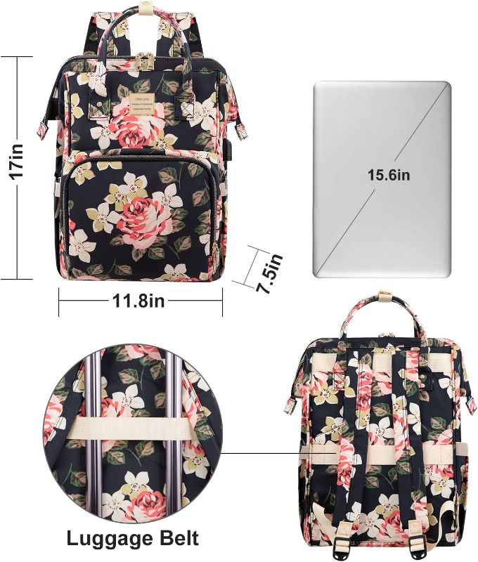 Photo 1 of  Laptop Backpack for Women,15.6 Inch Stylish College School Backpack 