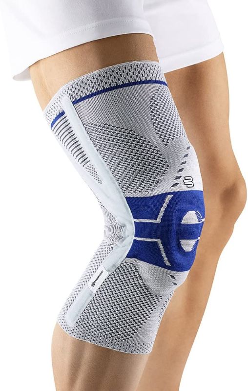 Photo 1 of Bauerfeind - GenuTrain P3 - Knee Support - for Misalignment of The Kneecap - Right Knee - Size 5 - Color Titanium
