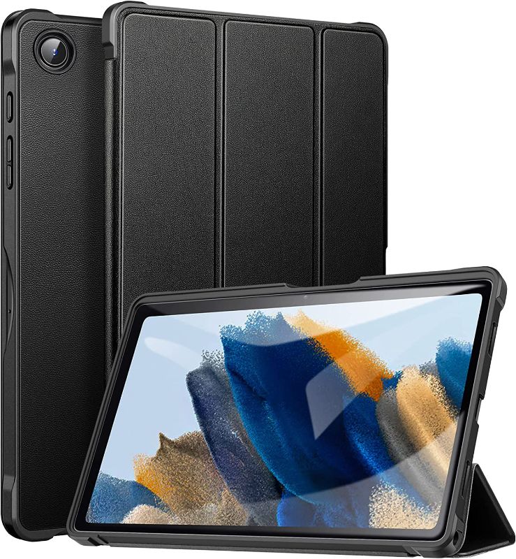 Photo 1 of ZtotopCases Slim Case for Samsung Galaxy Tab A8 10.5 Case 2022, Lightweight Trifold TPU Stand Cover, Full Protective Case for Samsung Galaxy A8 10.5 Inch Tablet SM-X200/X205/X207, Black
