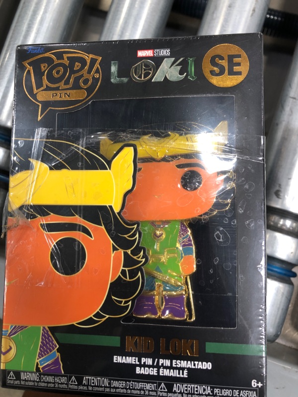 Photo 3 of 2- Funko Pop Pin Marvel Kid Loki SE NEW SEALED ENAMAL GLOW in DARK GID TARGET