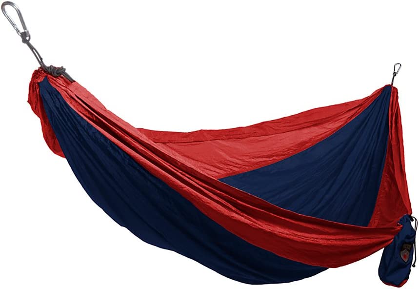 Photo 1 of ***Color: Red/ Black*** GRAND TRUNK Print Hammock - Double Hammock for Indoor and Outdoor Adventures, Camping, Hiking, and The Beach - Tree Hanging Kit Included, Surf Inspired
