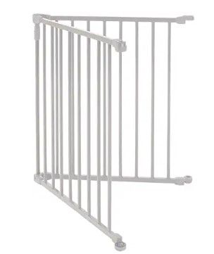 Photo 1 of 2 Panel Extension For 3 In 1 Metal Superyard: Adds Up To 48" For An Extra Wide Gate Or Pet Yard (30" Tall, Taupe)