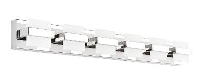 Photo 1 of SOLFART Modern 6 Lights White Light for LED Bathroom Vanity Lights Over Mirror Wall Light Fixture