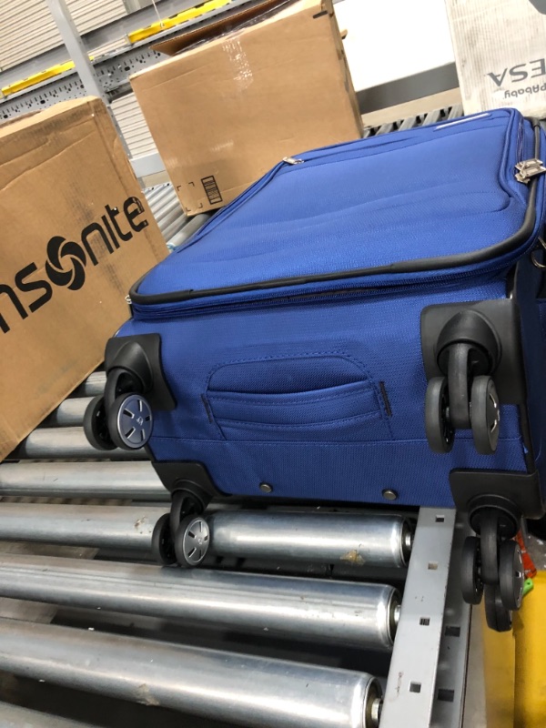Photo 1 of Samsonite Aspire DLX Softside Expandable Luggage with Spinner Wheels, Deep Blue