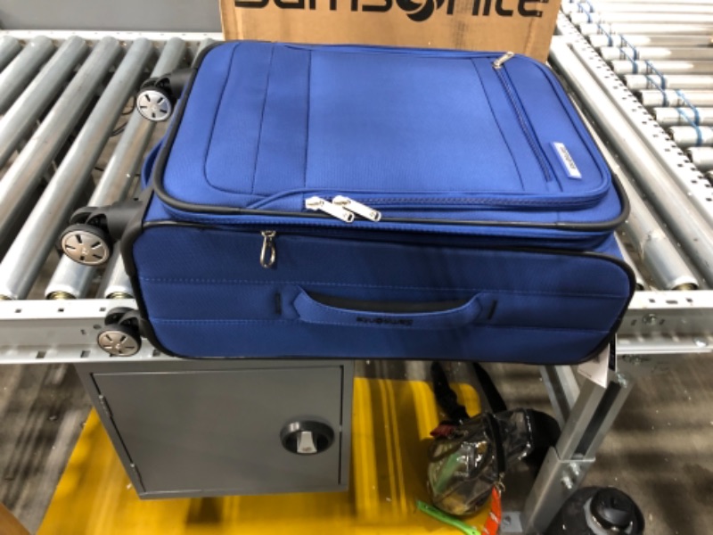 Photo 1 of Samsonite Aspire DLX Softside Expandable Luggage with Spinner Wheels, Deep Blue