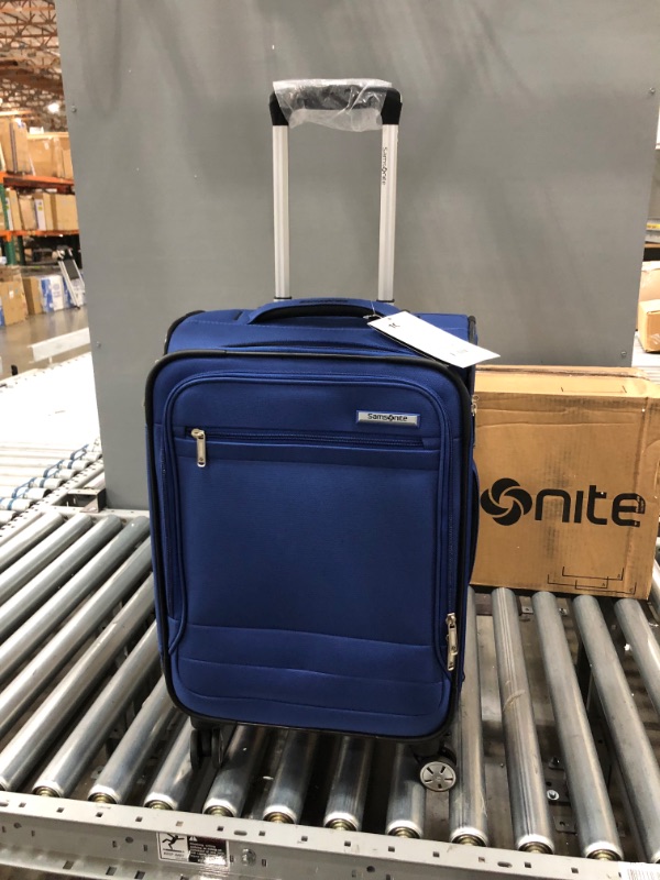 Photo 1 of Samsonite Aspire DLX Softside Expandable Luggage with Spinner Wheels, Deep Blue