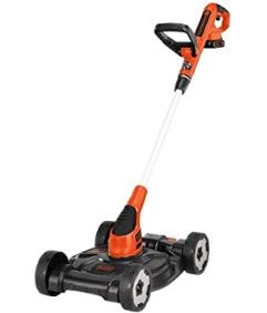 Photo 1 of BLACK+DECKER Cordless Lawn Mower, String Trimmer, Edger, 3-in-1