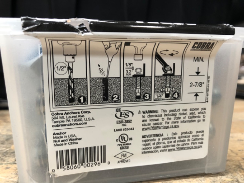 Photo 1 of 1/2 in. x 3-3/4 in. Wedge Anchor (25-Pack)