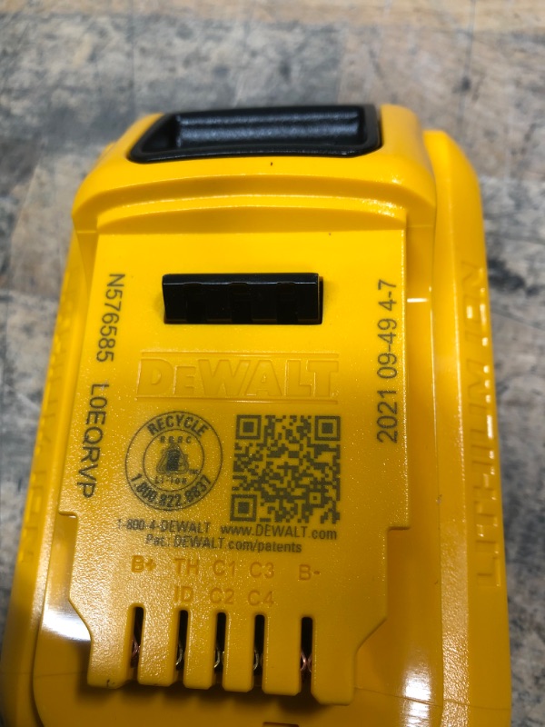 Photo 3 of DEWALT
20-Volt MAX Compact Lithium-Ion 4.0Ah Battery Pack with 12-Volt to 20-Volt MAX Charger