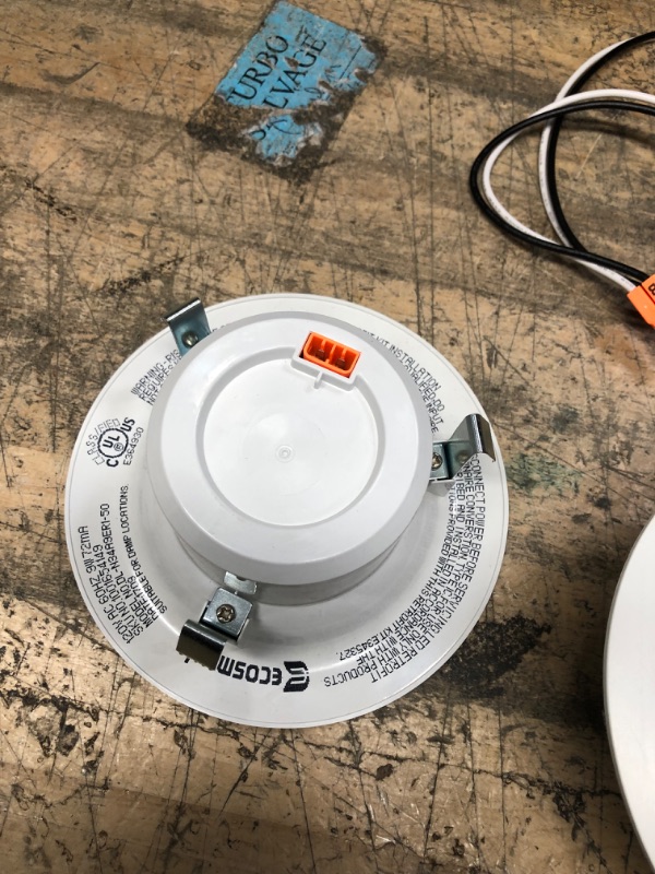 Photo 1 of Commercial Electric
4 in. CEC T20 New Construction or Remodel White Dimmable LED Recessed Trim Adjustable Color Changing Technology (4-Pack)