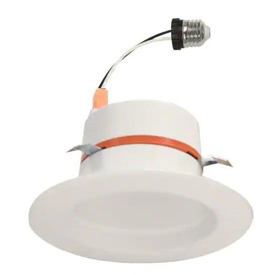Photo 1 of Commercial Electric
4 in. CEC T20 New Construction or Remodel White Dimmable LED Recessed Trim Adjustable Color Changing Technology (4-Pack)