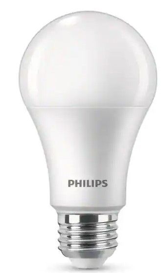 Photo 1 of Bundle of 2 
Philips 100-Watt Equivalent A19 Dimmable Energy Saving LED Light Bulb Daylight (5000K) (2-Pack)