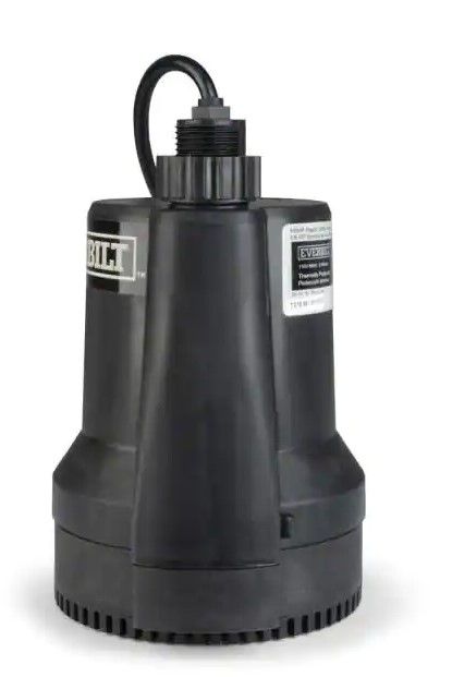 Photo 1 of Everbilt
1/6 HP Plastic Submersible Utility Pump