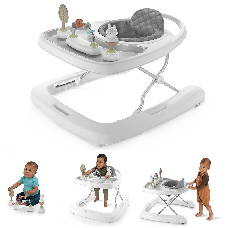 Photo 1 of Ingenuity Step & Sprout 3-in-1 Foldable Baby Activity Walker with Removable Toys Ages 6 Months +, First Forest