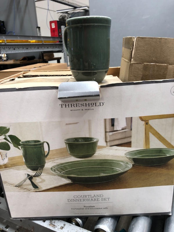 Photo 2 of 16pc Porcelain Courtland Dinnerware Set - Threshold™