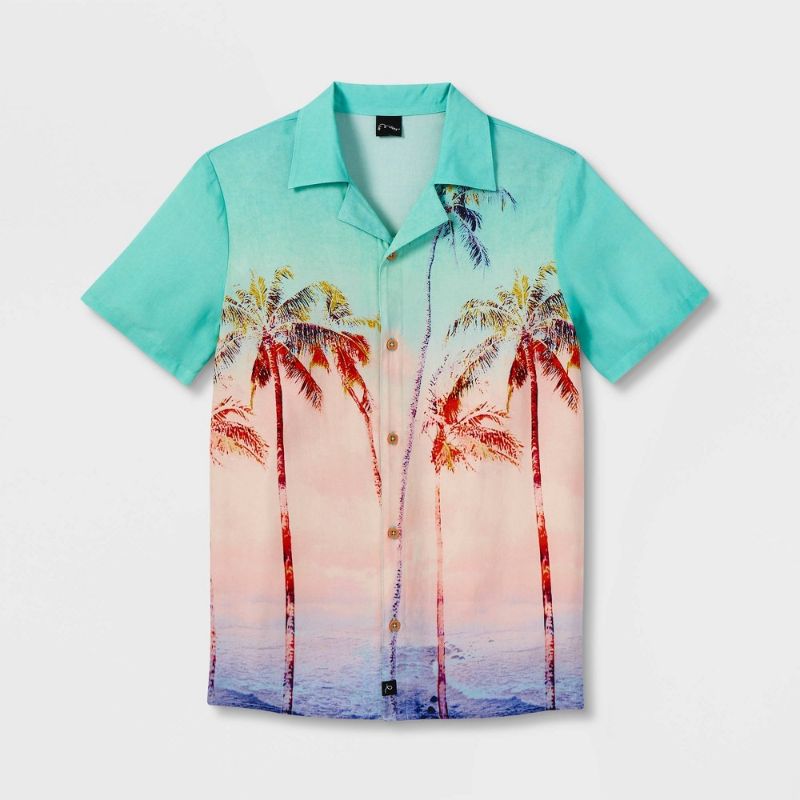 Photo 1 of Boys' Palm Tree Short Sleeve Button-Down Shirt - Art Class™
SIZE-XL