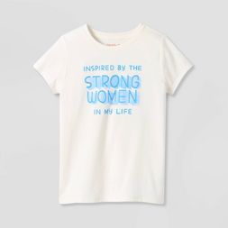 Photo 1 of 2 ITEMS ) Girls' 'Mother's Day Strong Women' Short Sleeve Graphic T-Shirt - Cat & Jack™ SIZE-XXL, XL
