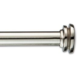 Photo 1 of 28"-48" Drapery Endcap Cafe Rod Brushed Nickel - Room Essentials™