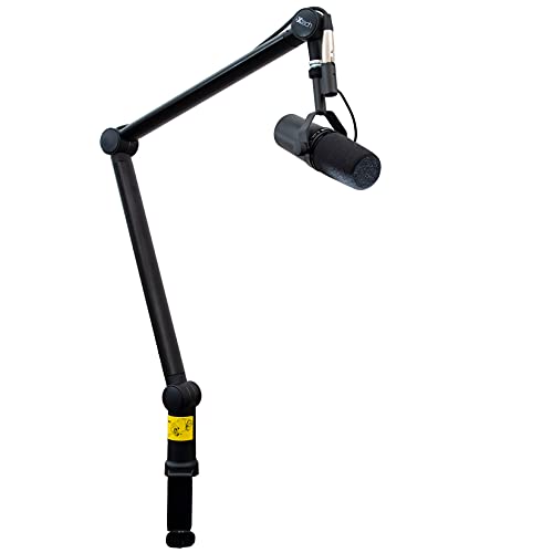 Photo 1 of IXTECH Boom Arm - Adjustable 360° Rotatable Microphone Arm - Sturdy Stainless Steel Mic Arm Desk, Table Stand - Foldable Scissor Arm - Stable Microph
