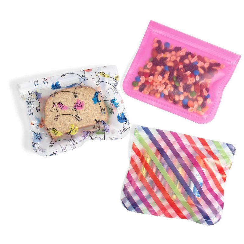 Photo 2 of Fit & Fresh Girls' Peva 1Pk Sandwich Bag
& Mesh Binder Pencil Pouch - up & up™
