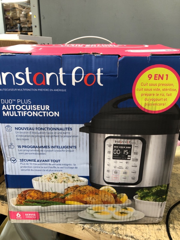 Photo 2 of Instant Pot Duo Plus 6 qt 9-in-1 Slow Cooker/Pressure Cooker