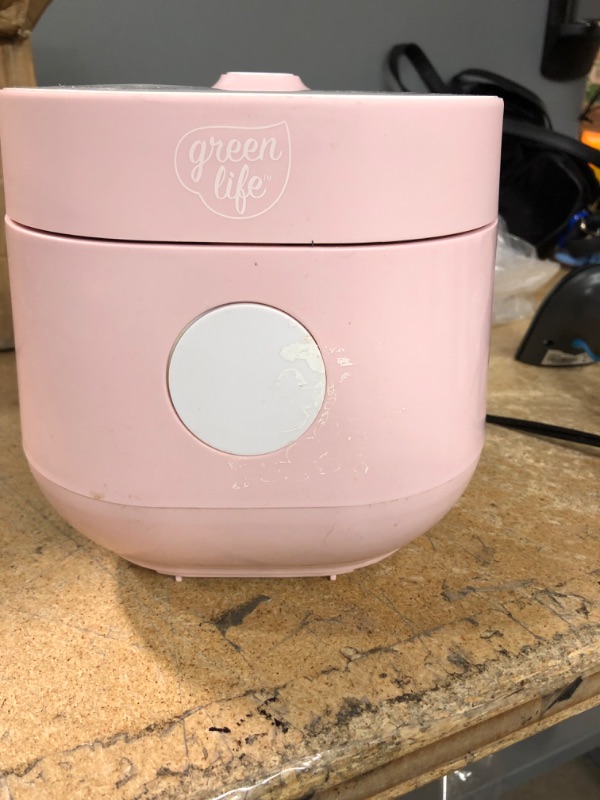 Photo 6 of ***PARTS ONLY*** GreenLife Healthy Ceramic Nonstick 4-Cup Rice Oats and Grains Cooker, PFAS-Free, Dishwasher Safe Parts, Pink
