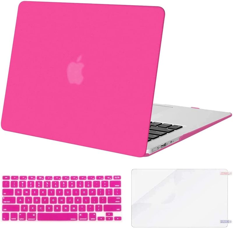 Photo 1 of MOSISO Compatible with MacBook Air 13 inch Case (Models: A1369 & A1466, Older Version 2010-2017 Release), Protective Plastic Hard Shell Case &...
