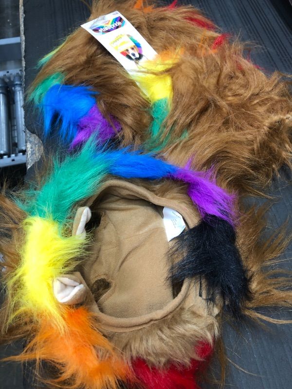 Photo 2 of **SET OF 3** Long Pile Faux Fur Dog Lion Headwear - S/M
