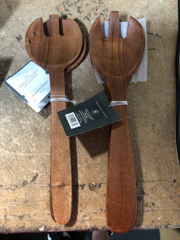 Photo 2 of 2pk Wood Serving Utensil Set - Threshold™
2 UNITS
