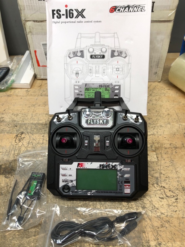 Photo 2 of Flysky FS-i6X 6-10(Default 6)CH 2.4GHz AFHDS RC Transmitter w/ FS-iA6B Receiver
