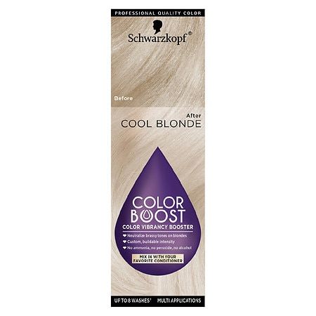 Photo 1 of (2 ITEM BUNDLE) RED Schwarzkopf Color Boost Vibrancy Booster - 1 fl oz + COOL BLONDE Schwarzkopf Color Boost Vibrancy Booster - - 1 Fl Oz