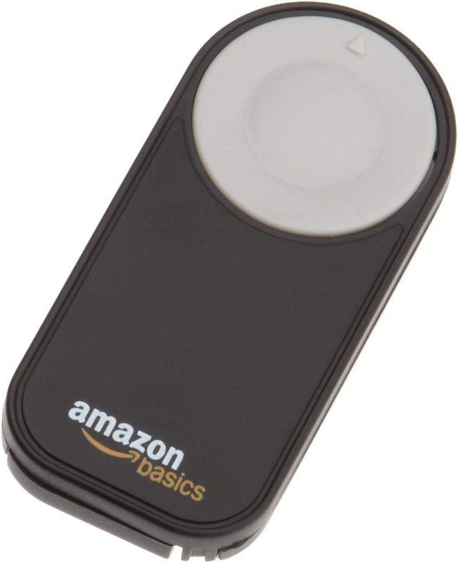 Photo 1 of Amazon Basics Wireless Remote Control Shutter Release for Nikon Digital SLR Camera Compatible with the following Nikon cameras: D7500, D750, D7200, D7100, D7000, D610, D600, D90, D80, D70s, D70, D60, D50, D5500, D5300, D5200, D5100, D5000, D40x, D40, D340