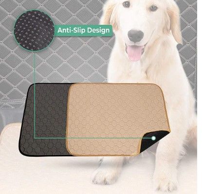 Photo 2 of 2 Pack Grey+Tan Washable Dog Pee Pads
