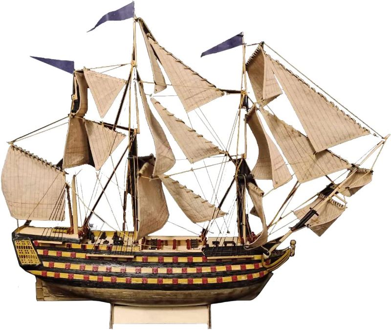 Photo 1 of HMS Victory 3D Wooden Puzzle DIY Ship Craft Laser-Cut Model Kits to Build for Adults 1:200
